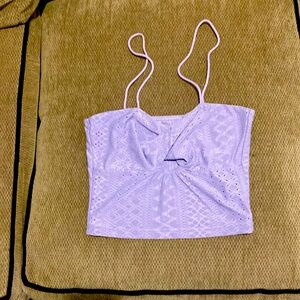 Purple crop top